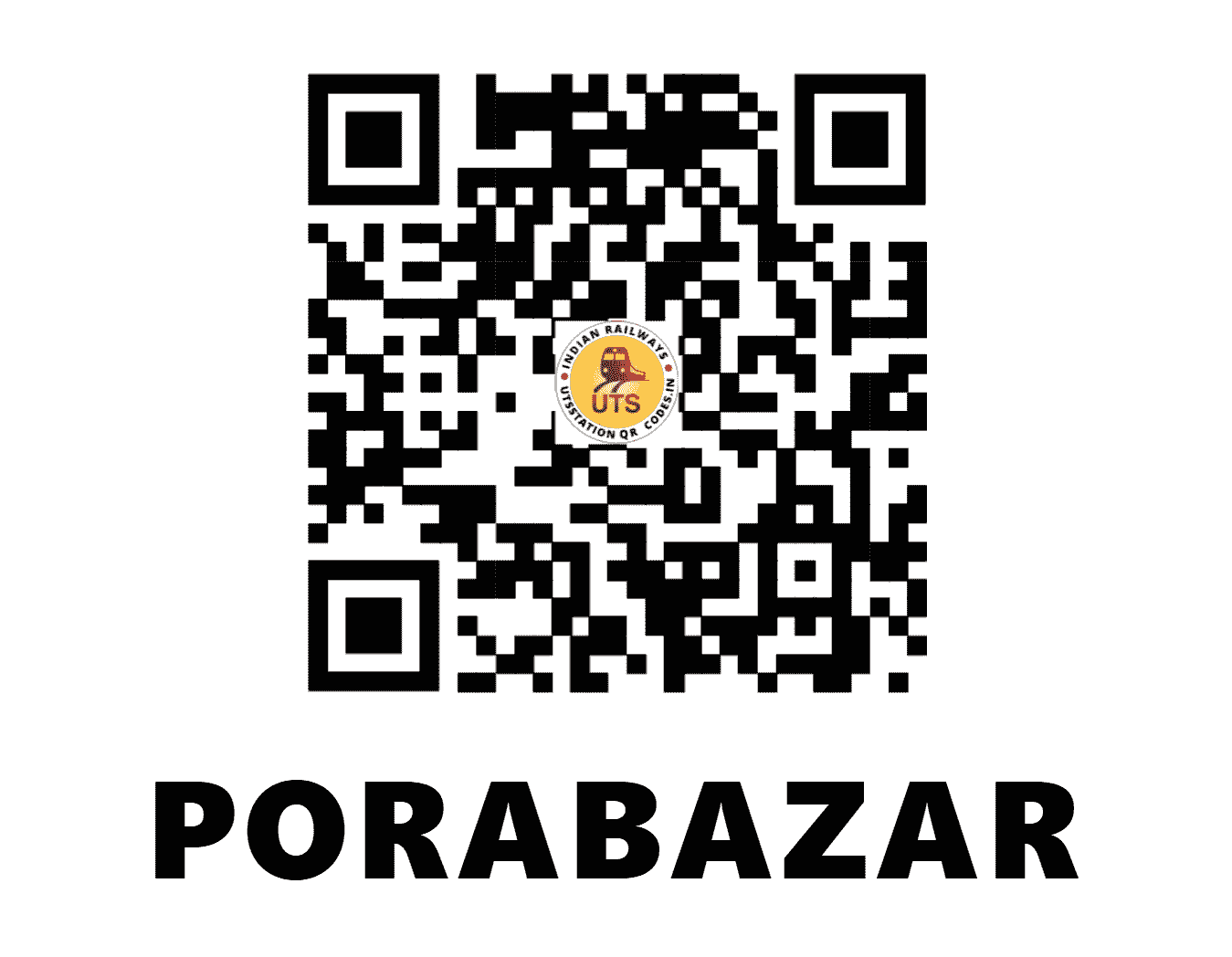 UTS QR Code for PORABAZAR - PBZ (ER - WEST BENGAL)